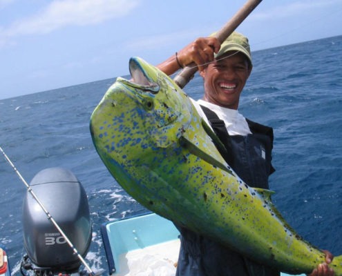 Excursions organisées par le Fishing Center, avec des guides experts qui enseignent les différentes techniques de pêche